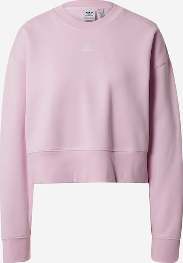 ADIDAS ORIGINALS Sweat-shirt 'Adicolor Essentials' en lilas / blanc cassé, Vue avec produit