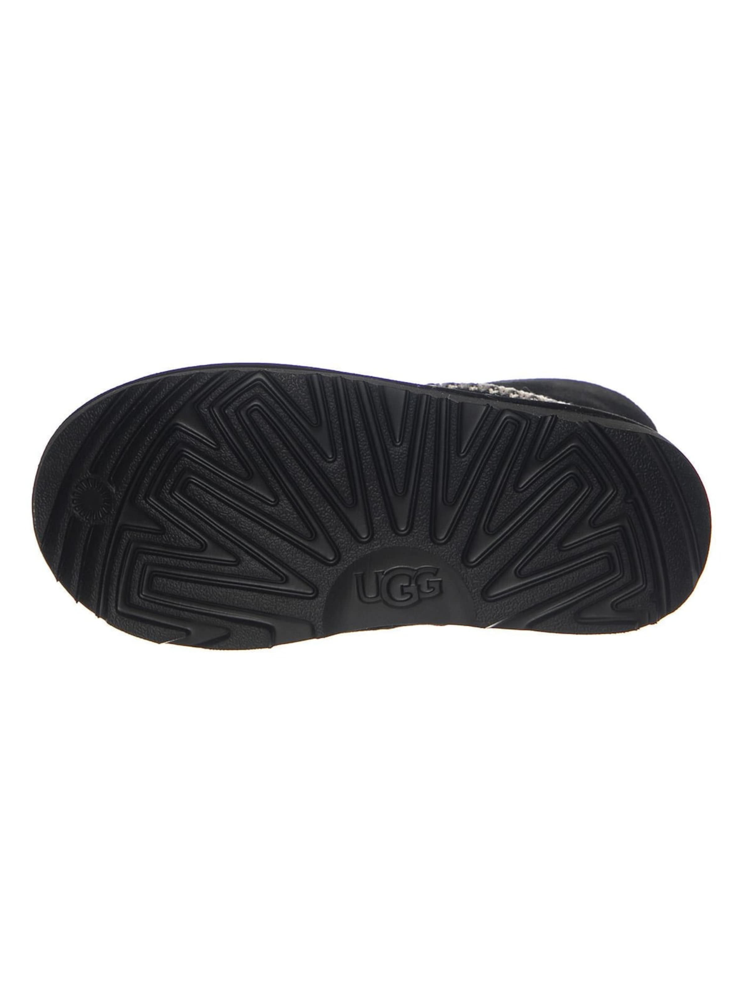 UGG Boots 'K Classic Mini Crescent Black' in Black