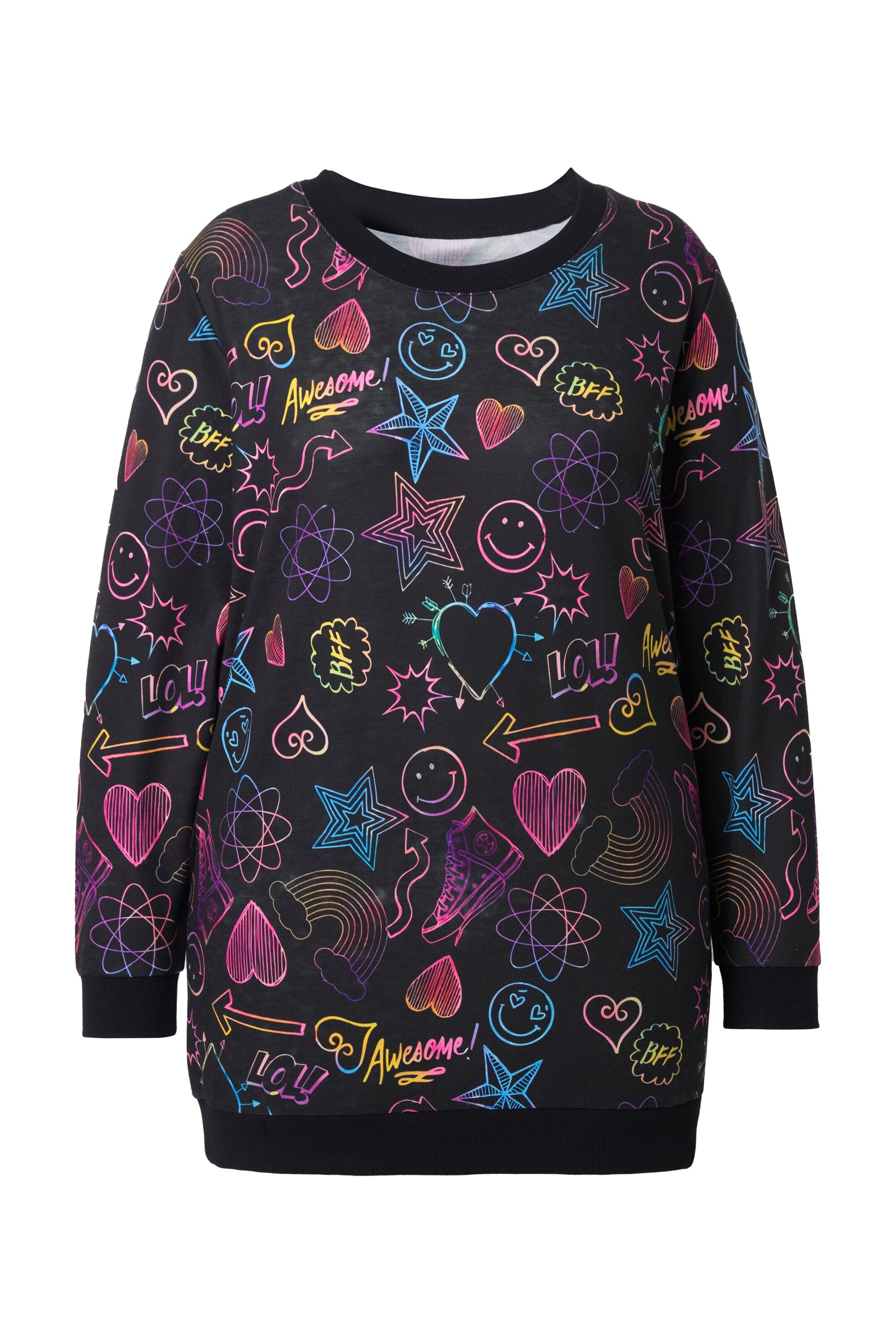 Angel of Style Sweatshirt in Zwart: voorkant