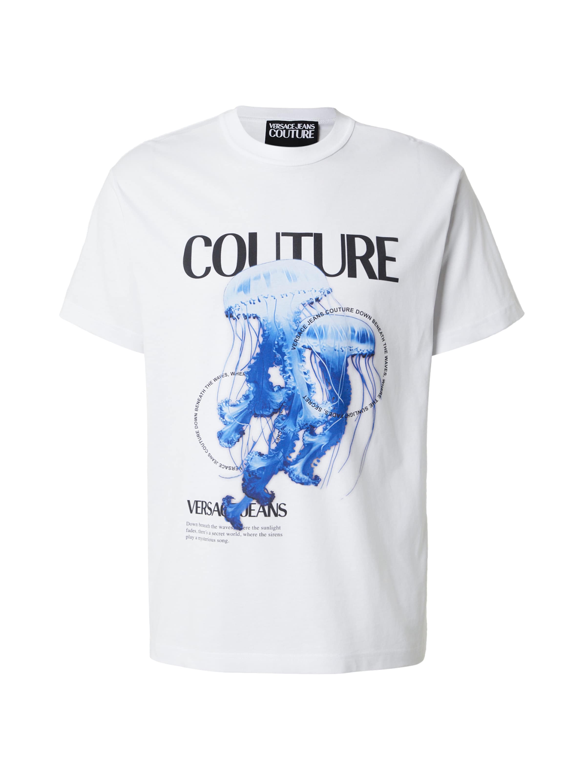 Versace Jeans Couture Футболка 'JELLYFISH' в Белый: спереди