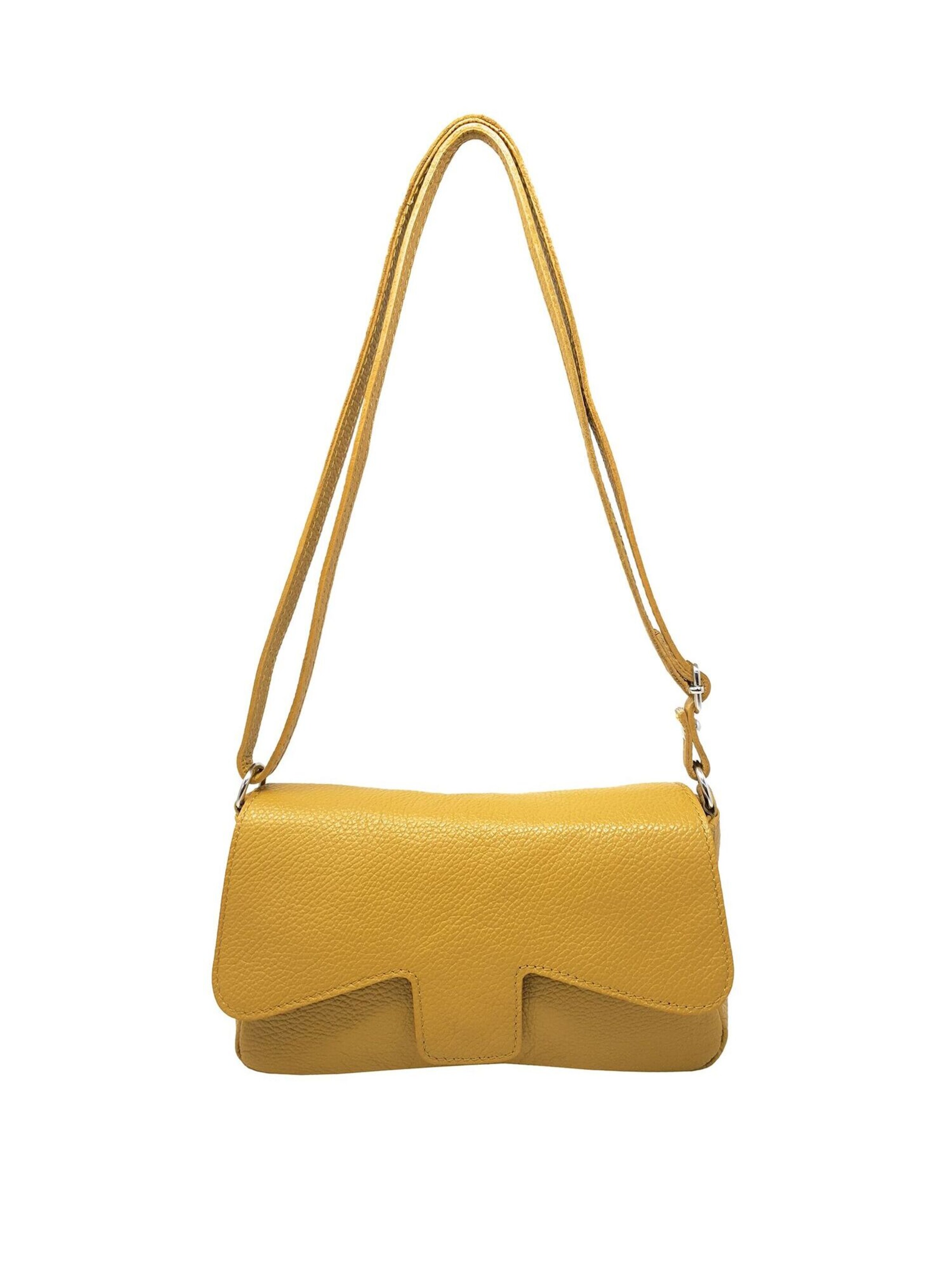 Sac à bandoulière CHICCA BORSE en jaune : devant