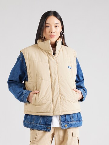 HUGO Blue Bodywarmer 'Falisa' in Beige: voorkant