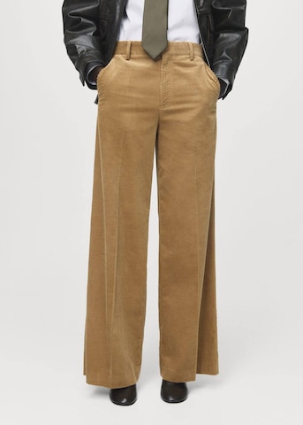 MANGO Wide Leg Hose 'Maco' in Braun: Vorderseite