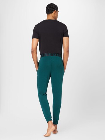 Effilé Pantalon de pyjama Calvin Klein Underwear en vert