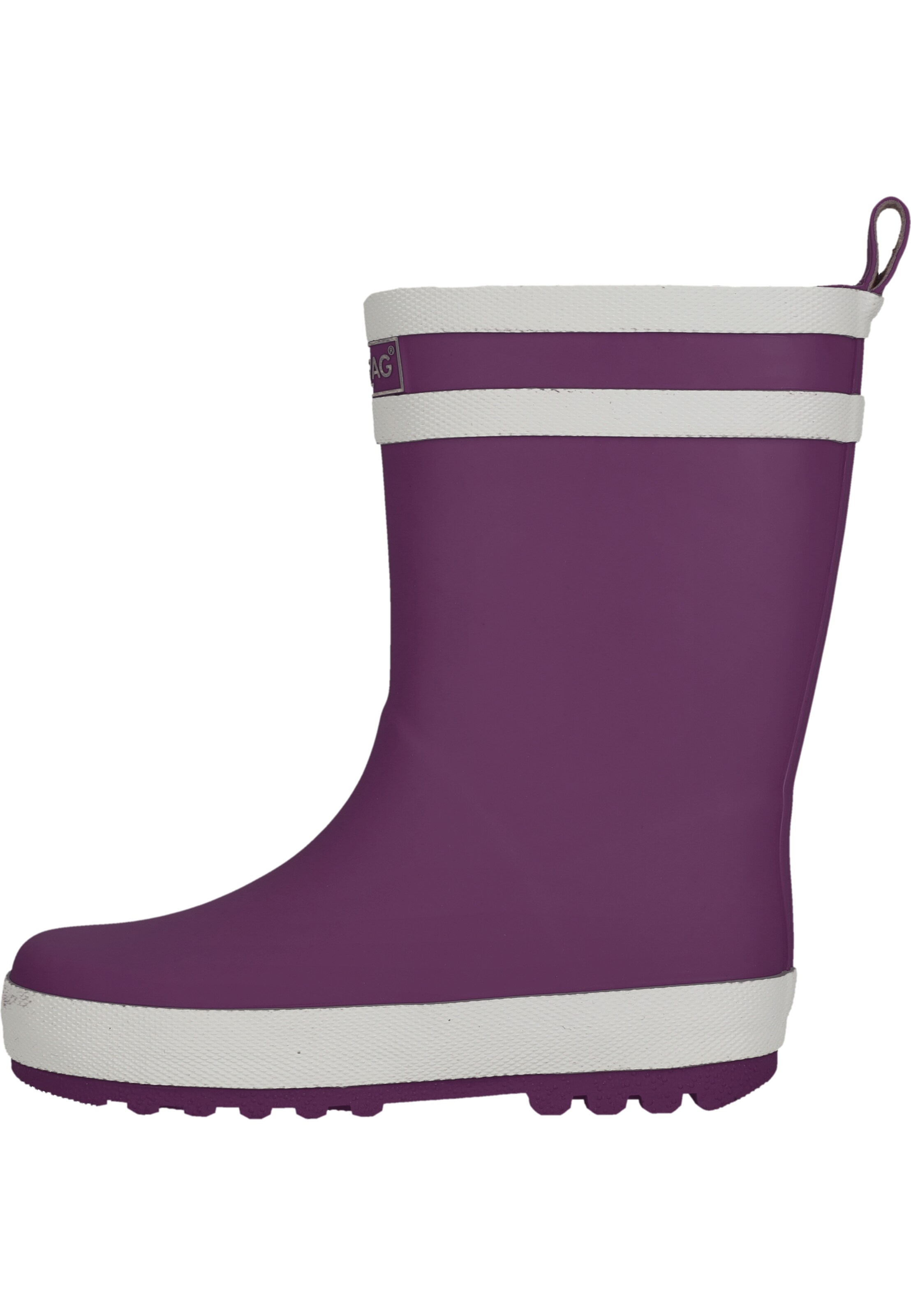 ZigZag Rubber Boots in Purple: front