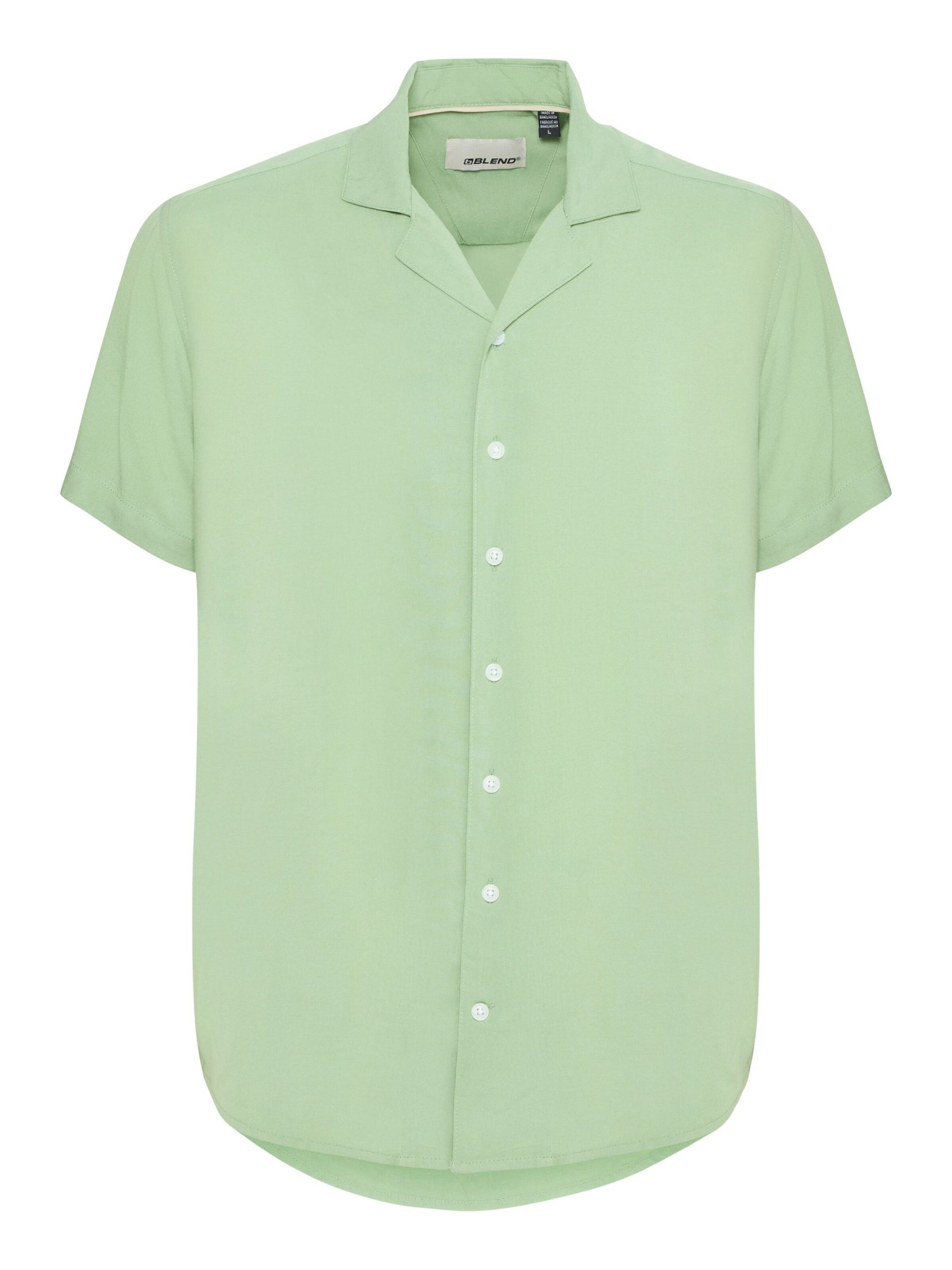 BLEND Overhemd in Groen: voorkant