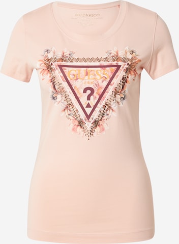 T-shirt GUESS en orange : devant