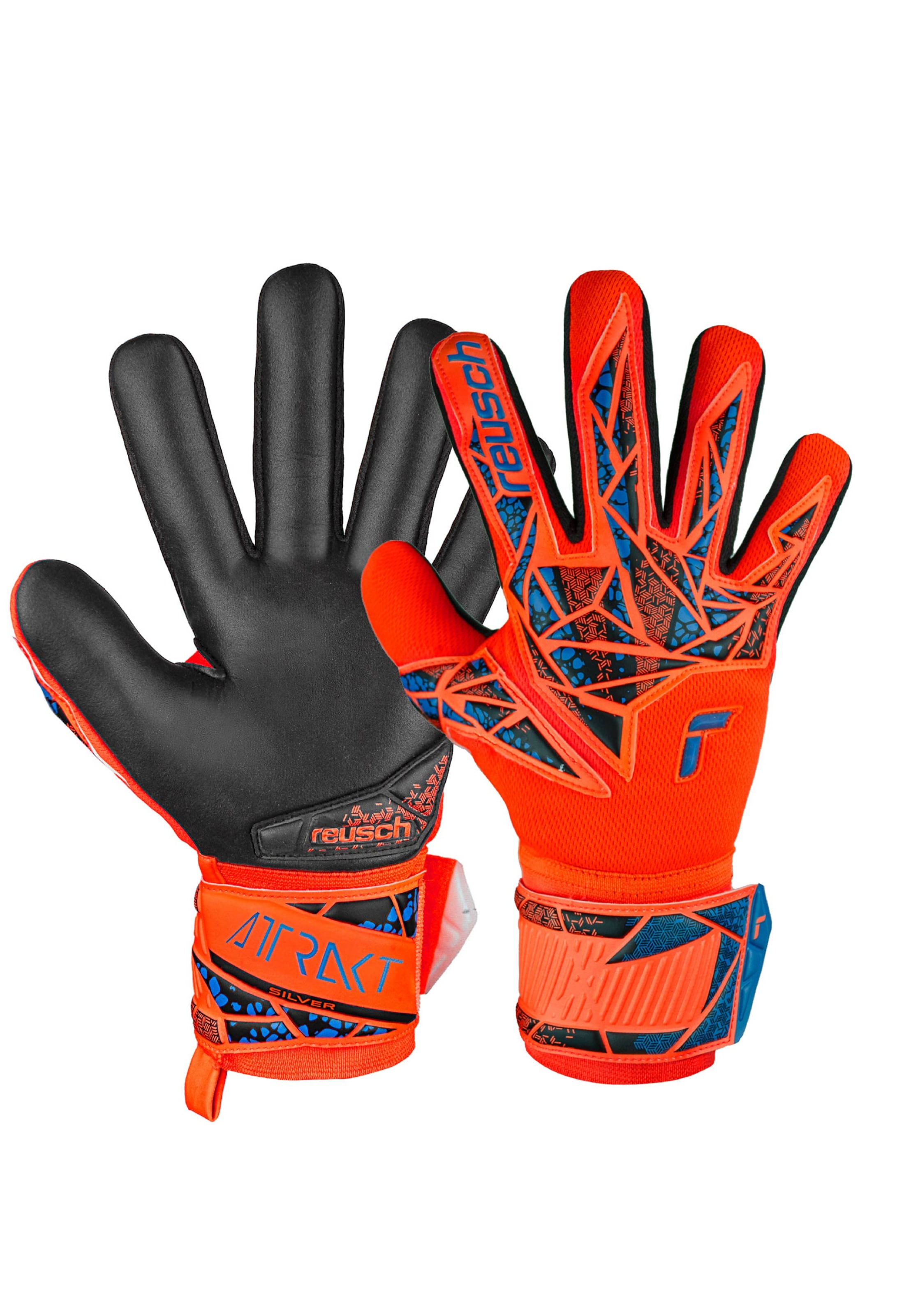 REUSCH Torwarthandschuh 'Attrakt Silver NC' in Orange: Vorderseite