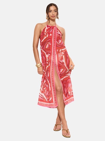 LipsyHaljina za plažu 'Halter Beach' - roza boja: prednji dio