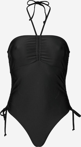 Crās Balconette Swimsuit ' Albertinascras ' in Schwarz: Vorderseite