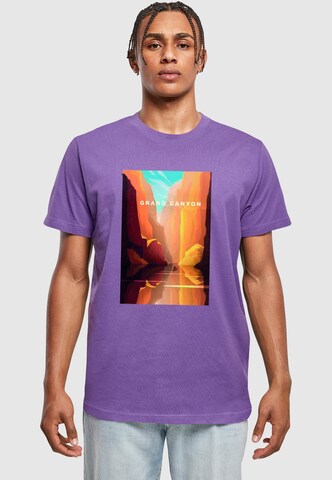 T-Shirt 'Grand Canyon' Mister Tee en violet : devant