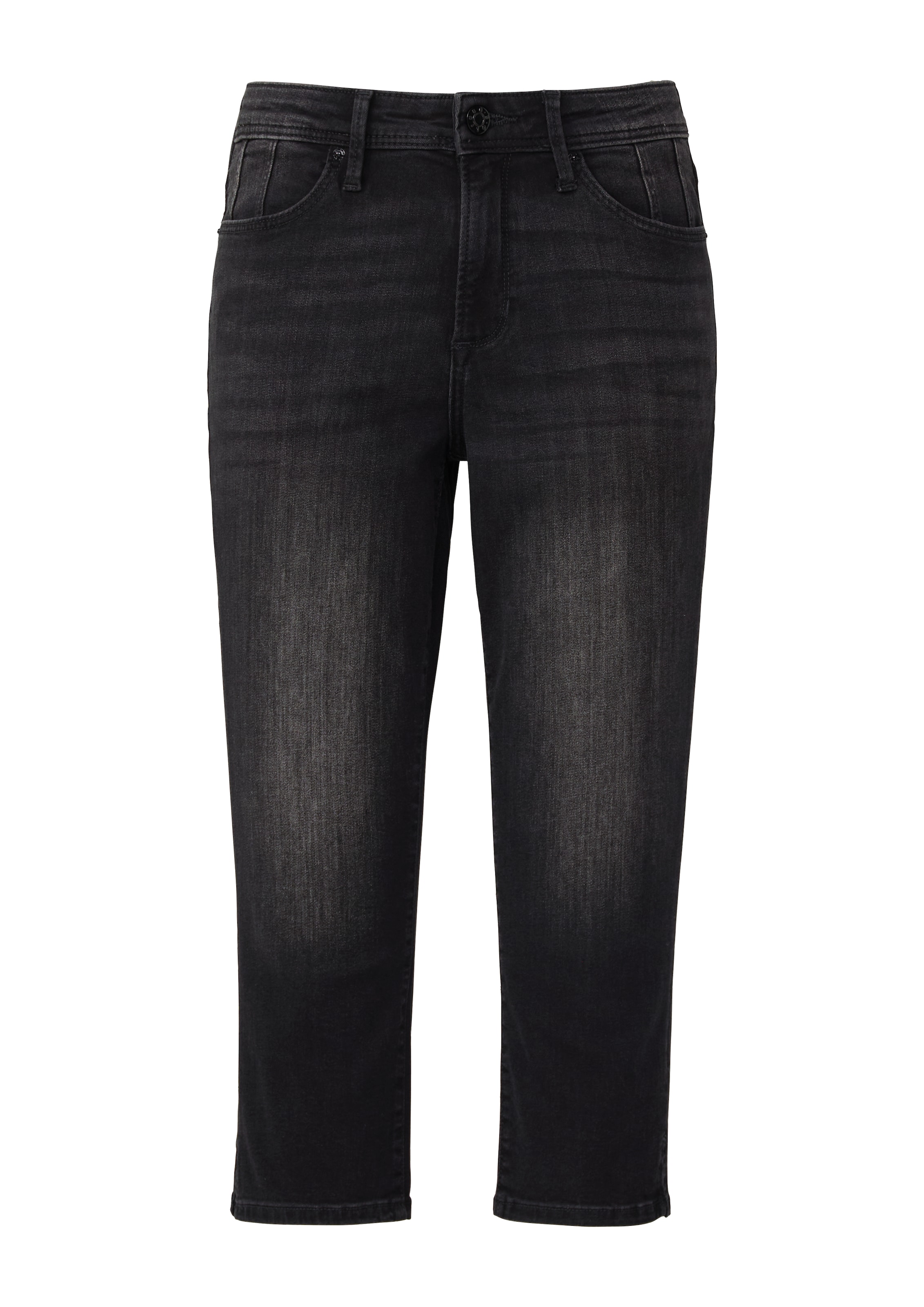 s.Oliver Slimfit Jeans 'Betsy' in Grijs: voorkant