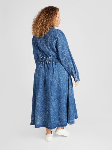 Robe-chemise River Island Plus en bleu