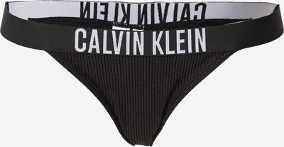 Calvin Klein Swimwear Bikini apakšdaļa 'Intense Power', krāsa - melns / balts, Preces skats