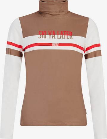 PROTEST Athletic Sweatshirt 'PRTCreate' in Brown: front