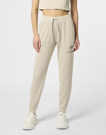 regular Pantaloni di Plein Sport in beige: frontale