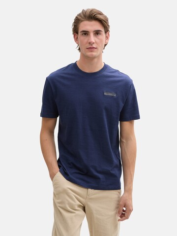 T-Shirt TOM TAILOR DENIM en bleu : devant