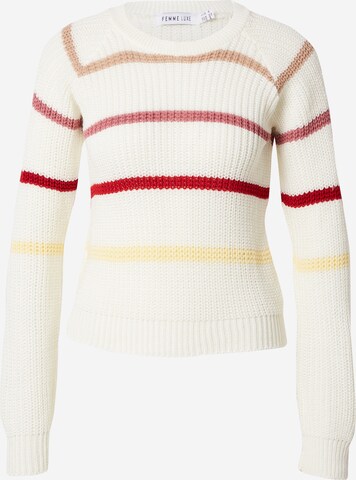 Femme Luxe - Pullover 'Raquel' em branco: frente