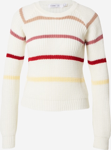 Femme Luxe Sweater 'Raquel' in White: front