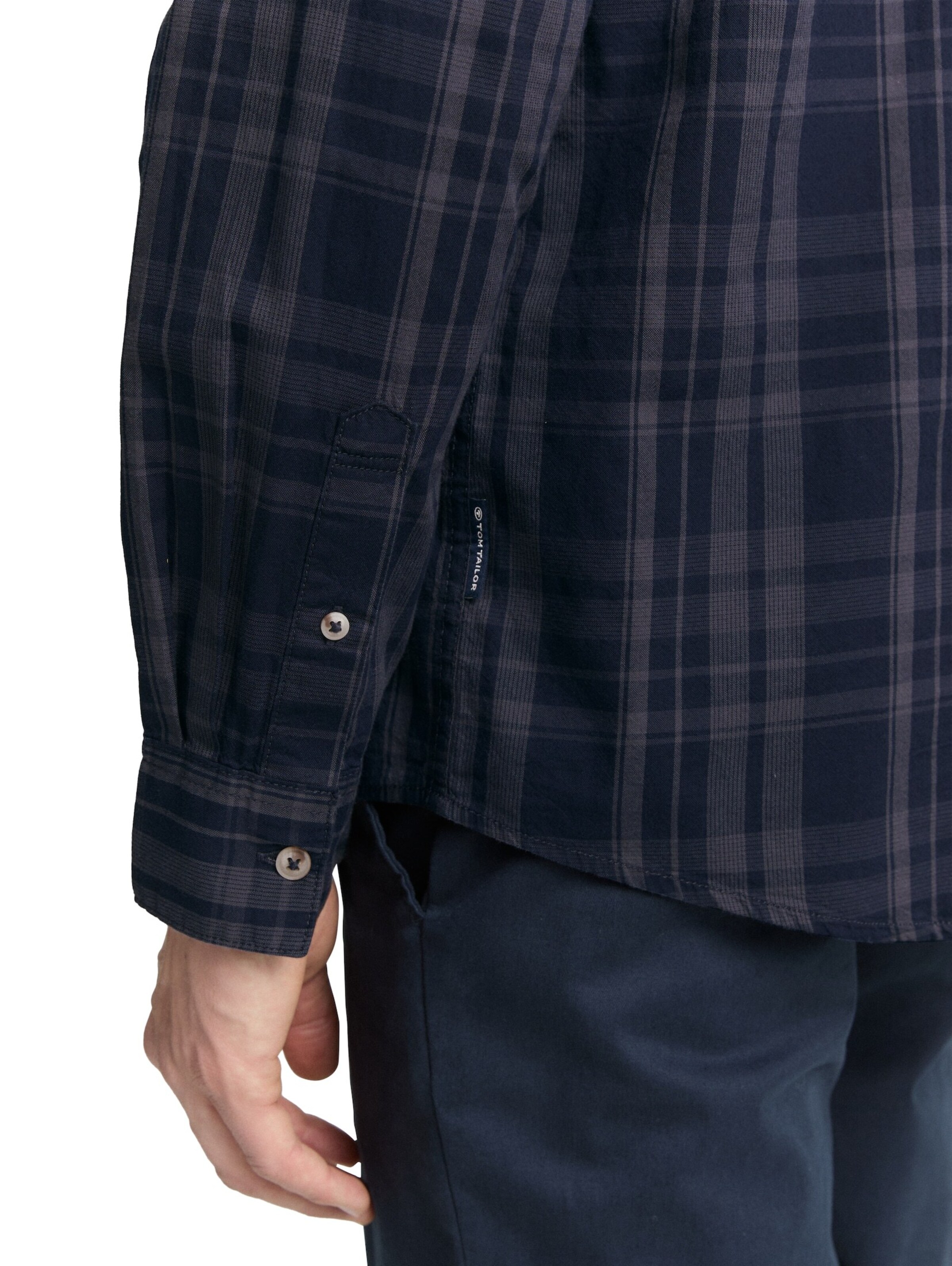 TOM TAILOR Regular fit Button Up Shirt in Blue