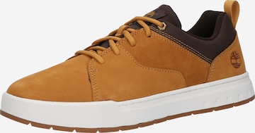 Baskets basses TIMBERLAND en marron : devant