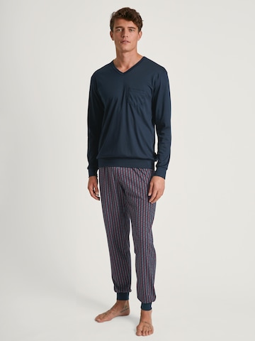 CALIDA Pyjama lang 'Relax Streamline'‌‌‌‌‌‌‌‌‌ in Blau