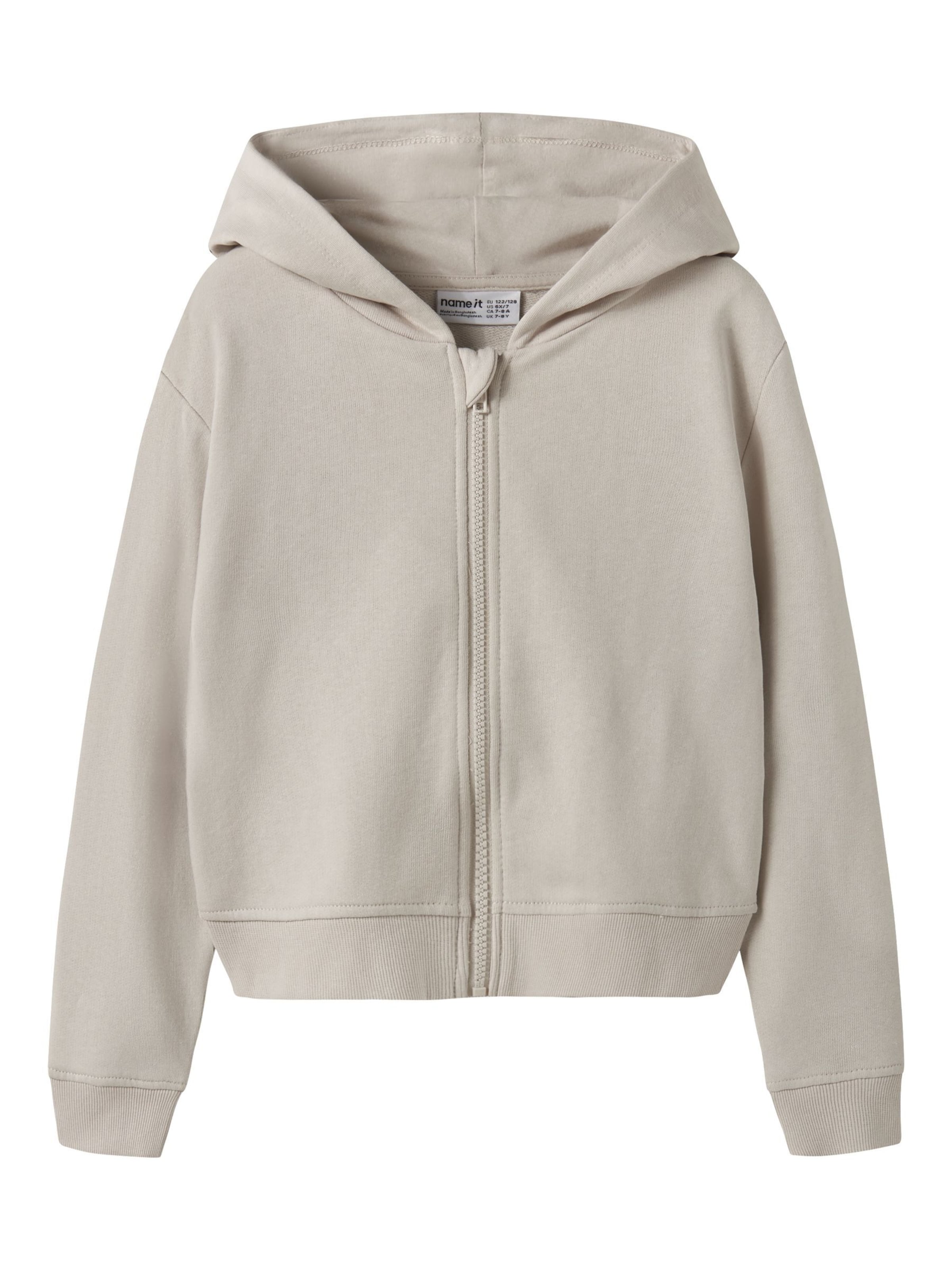 NAME IT Sweatvest in Grijs: voorkant