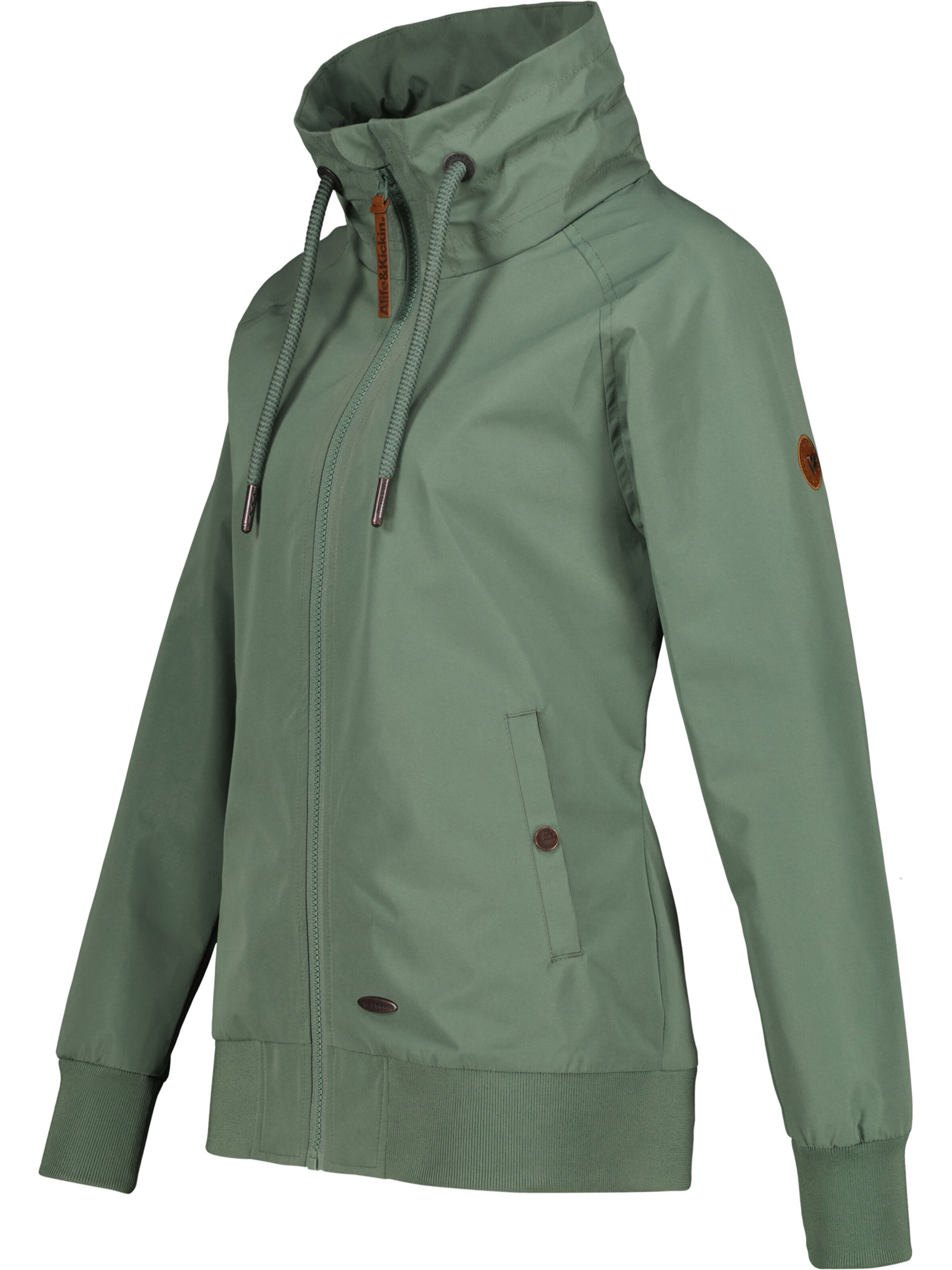 alife & kickin Between-Season Jacket 'JoranaAK' in Green