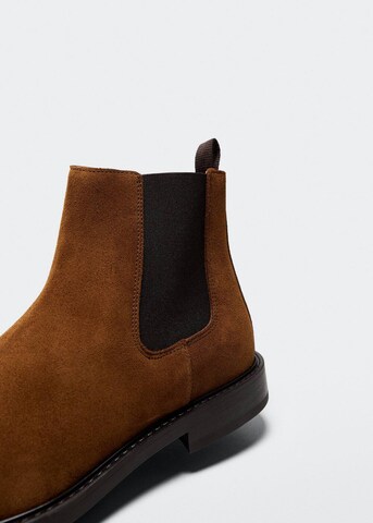 MANGO MAN Chelsea Boots 'Madeira' in Brown