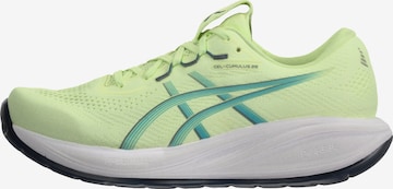 Chaussure de course 'GEL-CUMULUS 28' ASICS en vert : devant