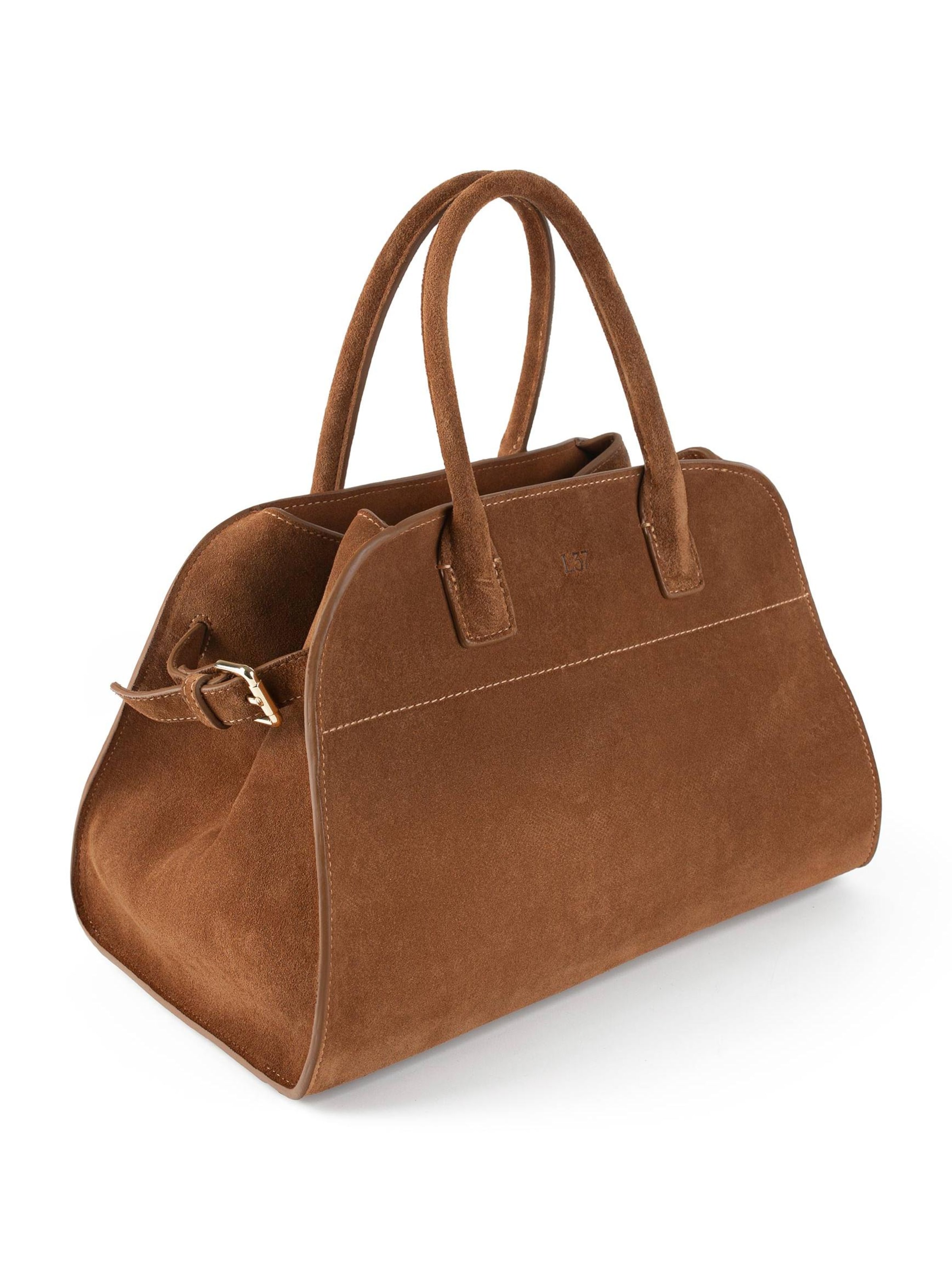 L37 HANDMADE SHOES - Bolso de mano 'BON VOYAGE MINI' en marrón