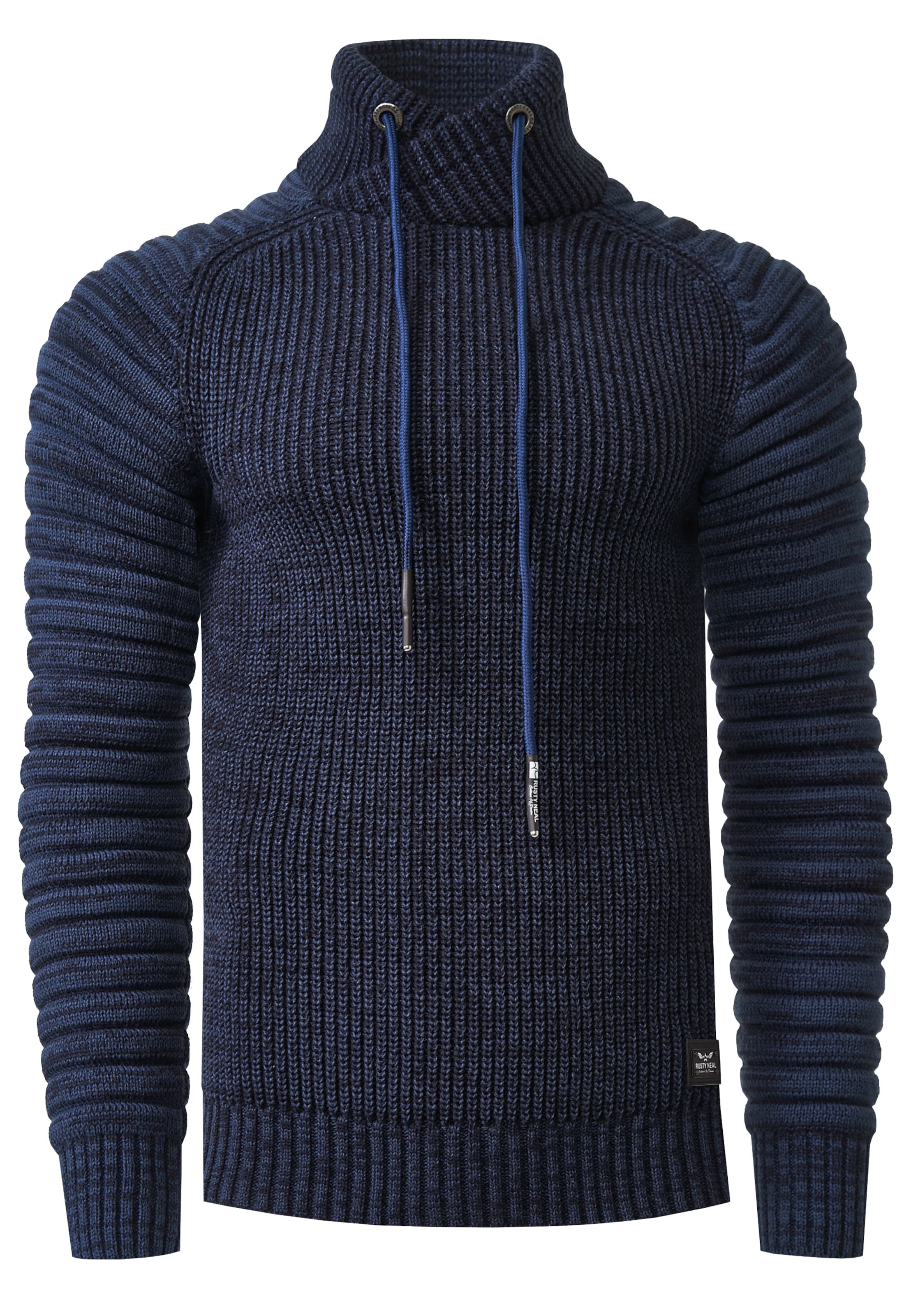 Rusty Neal Trui in Blauw: voorkant