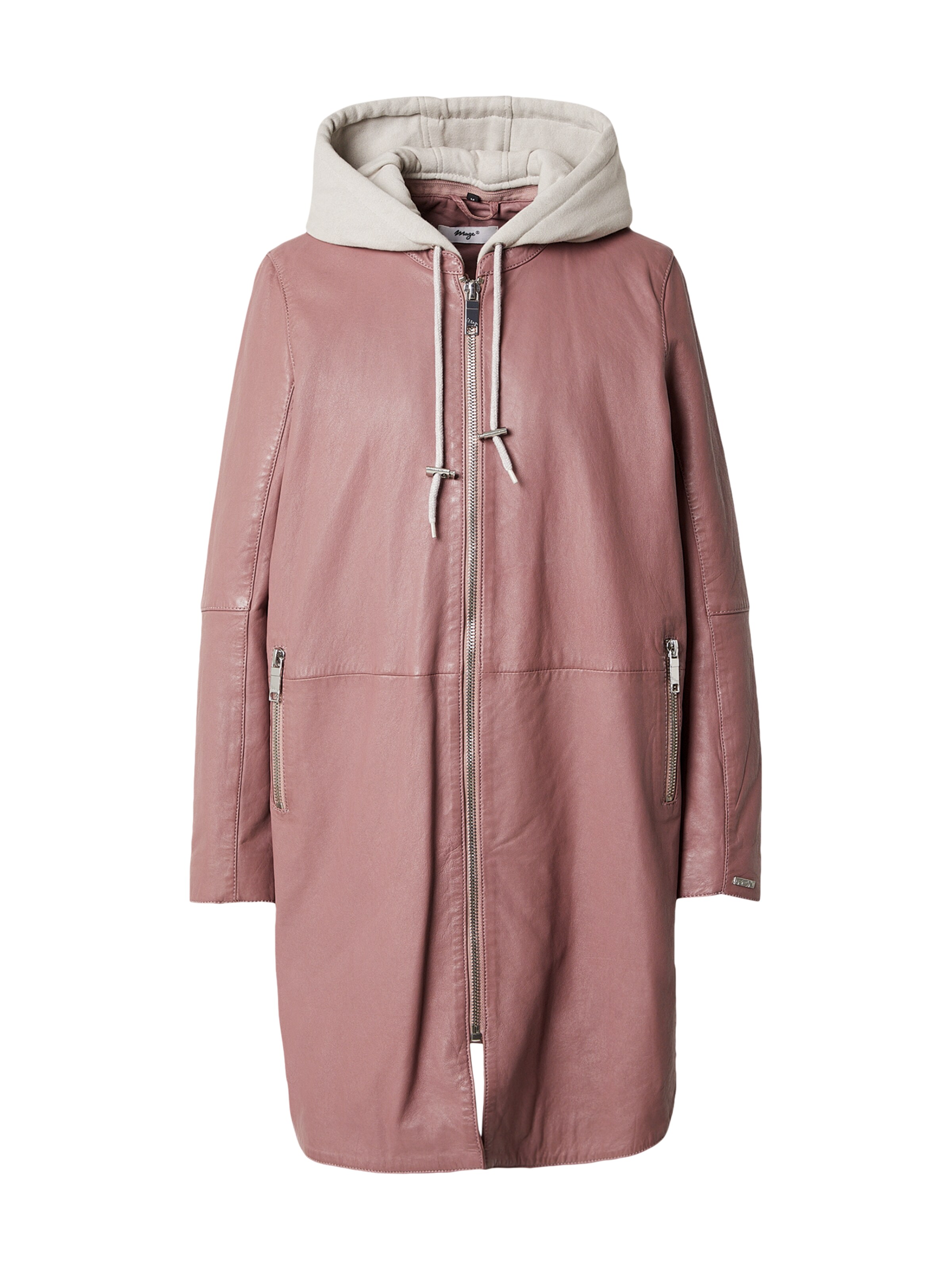 Manteau mi-saison Maze en rose : devant