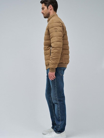 Salsa Jeans Winter Jacket 'Suede Puffer Bomber Jacket' in Brown, Item view