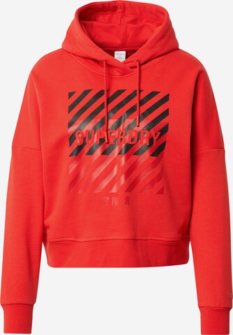 Superdry Sportsweatshirt in Rot: predná strana