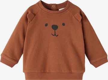 NAME IT Sweatshirt 'Olaf' in Brown: front