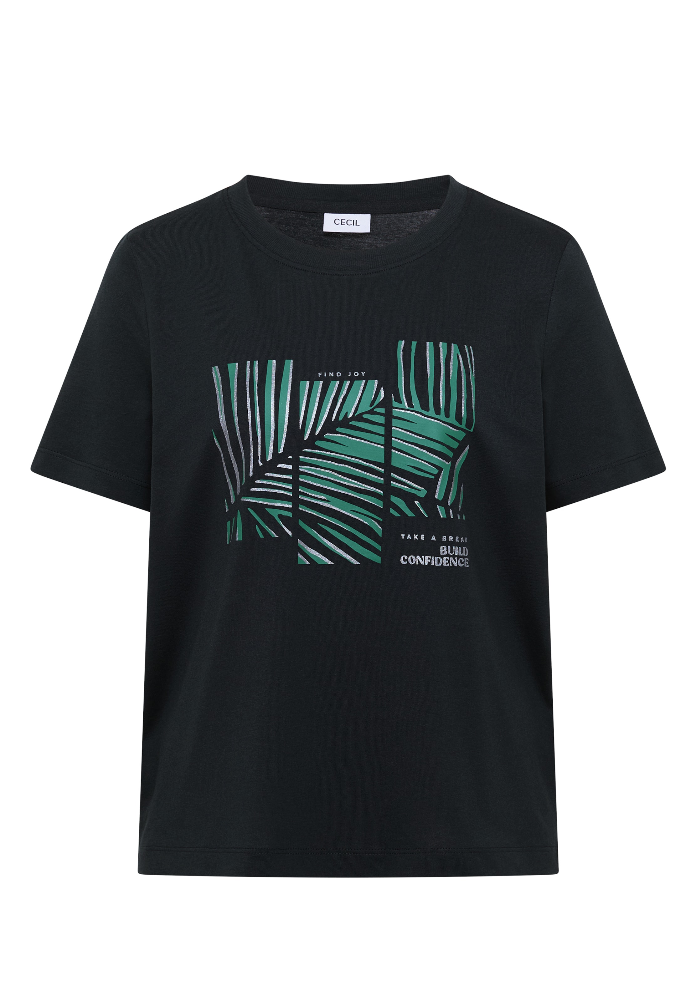Maglietta di CECIL in nero: frontale