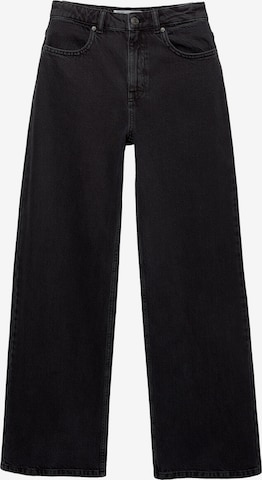 Wide Leg Jean Pull&Bear en noir : devant