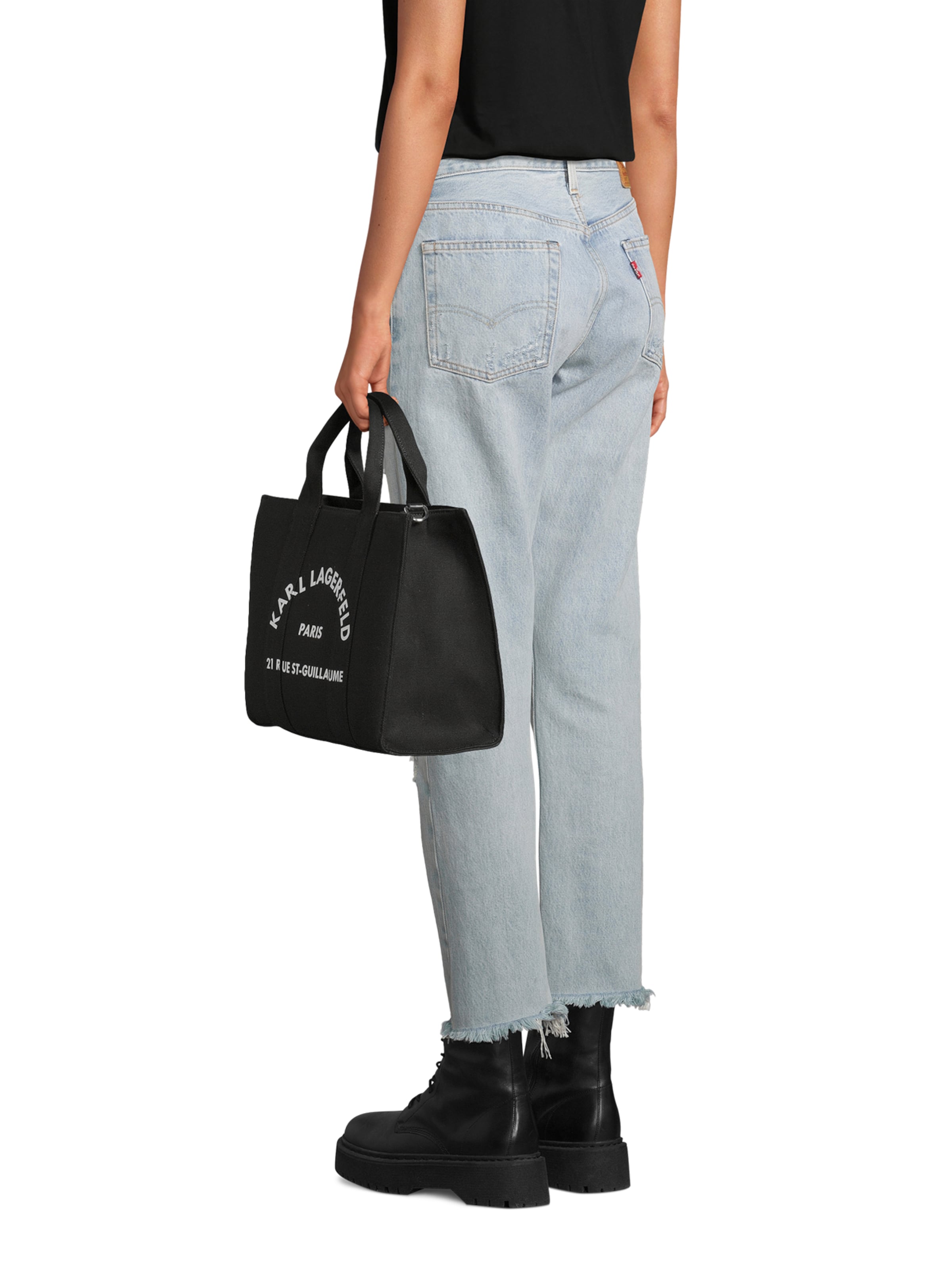 Karl Lagerfeld Μεγάλη τσάντα σε μαύρο