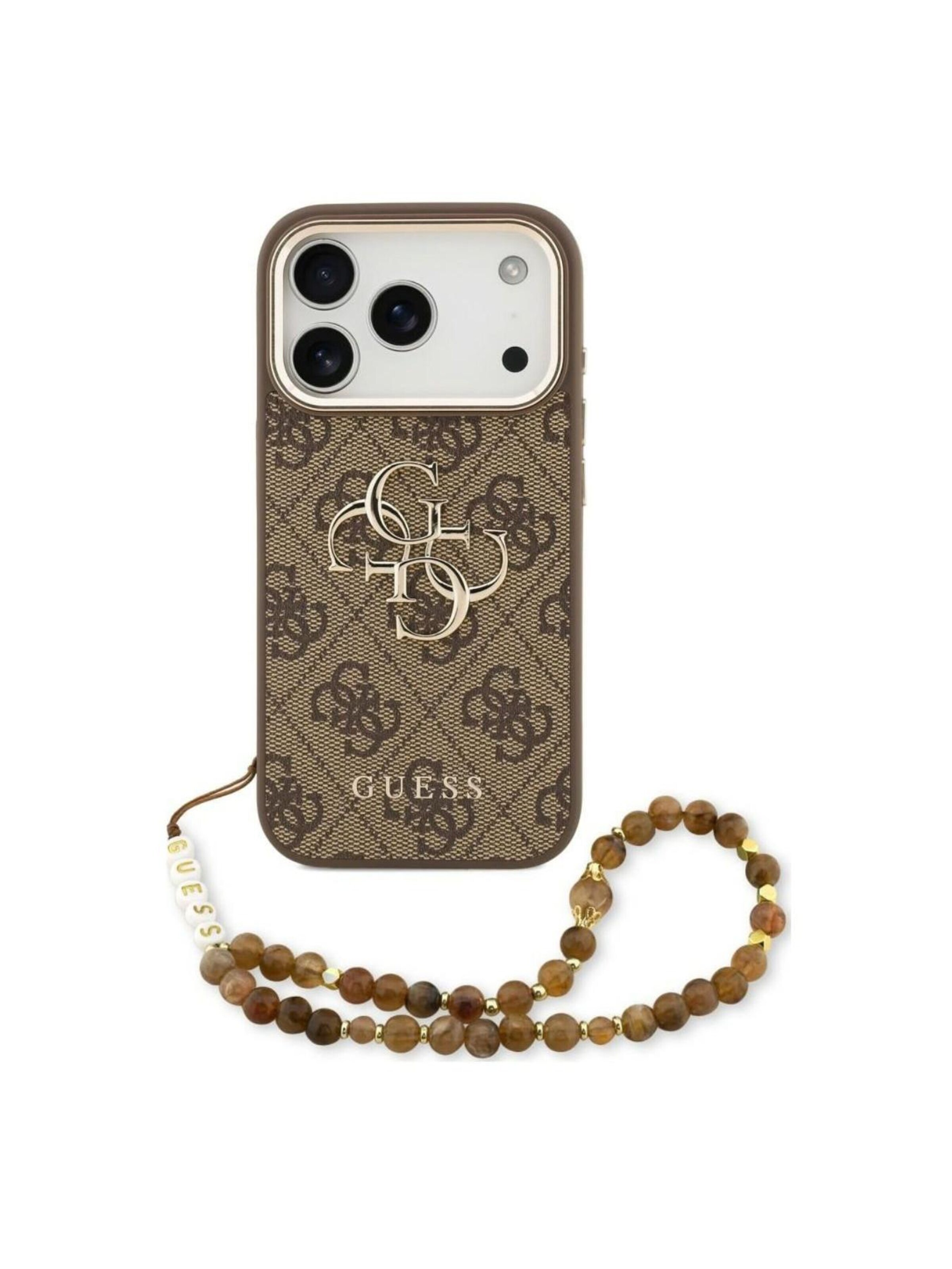 GUESS Smartphonehoesje 'Guess iPhone 18 Pro Max / 17 Pro Max' in Bruin: voorkant