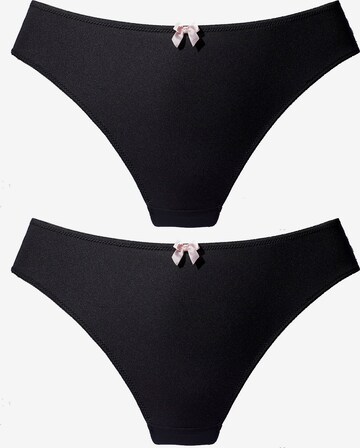 NUANCE Thong in Black: front