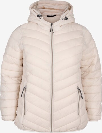 Zizzi Jacke 'CASALLY' in Beige: predná strana