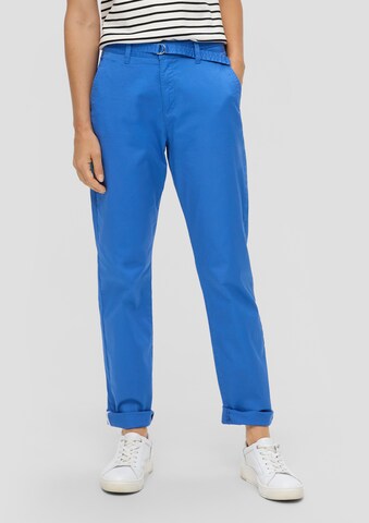 Regular Pantalon chino s.Oliver en bleu : devant