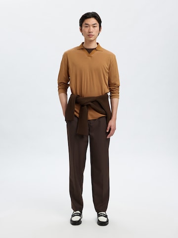SELECTED Shirt 'SLHFAVE' in Bruin