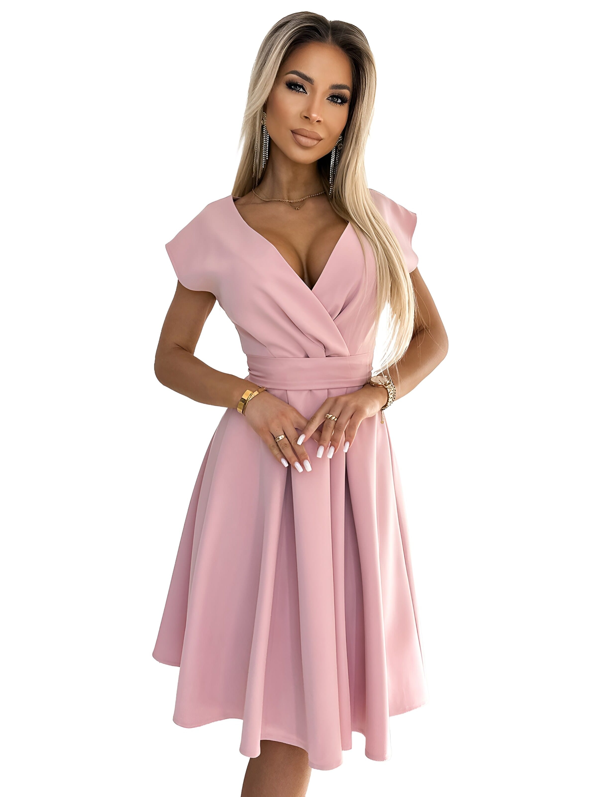 amorubi.com Dress in Pink: front