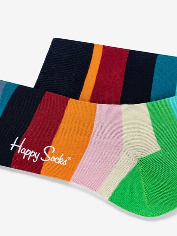 Happy Socks Sokker '3-Pack Stripe Big Luck Car' i blandingsfarvet