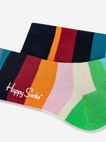Happy Socks Sokker '3-Pack Stripe Tea Milk' i blandingsfarvet