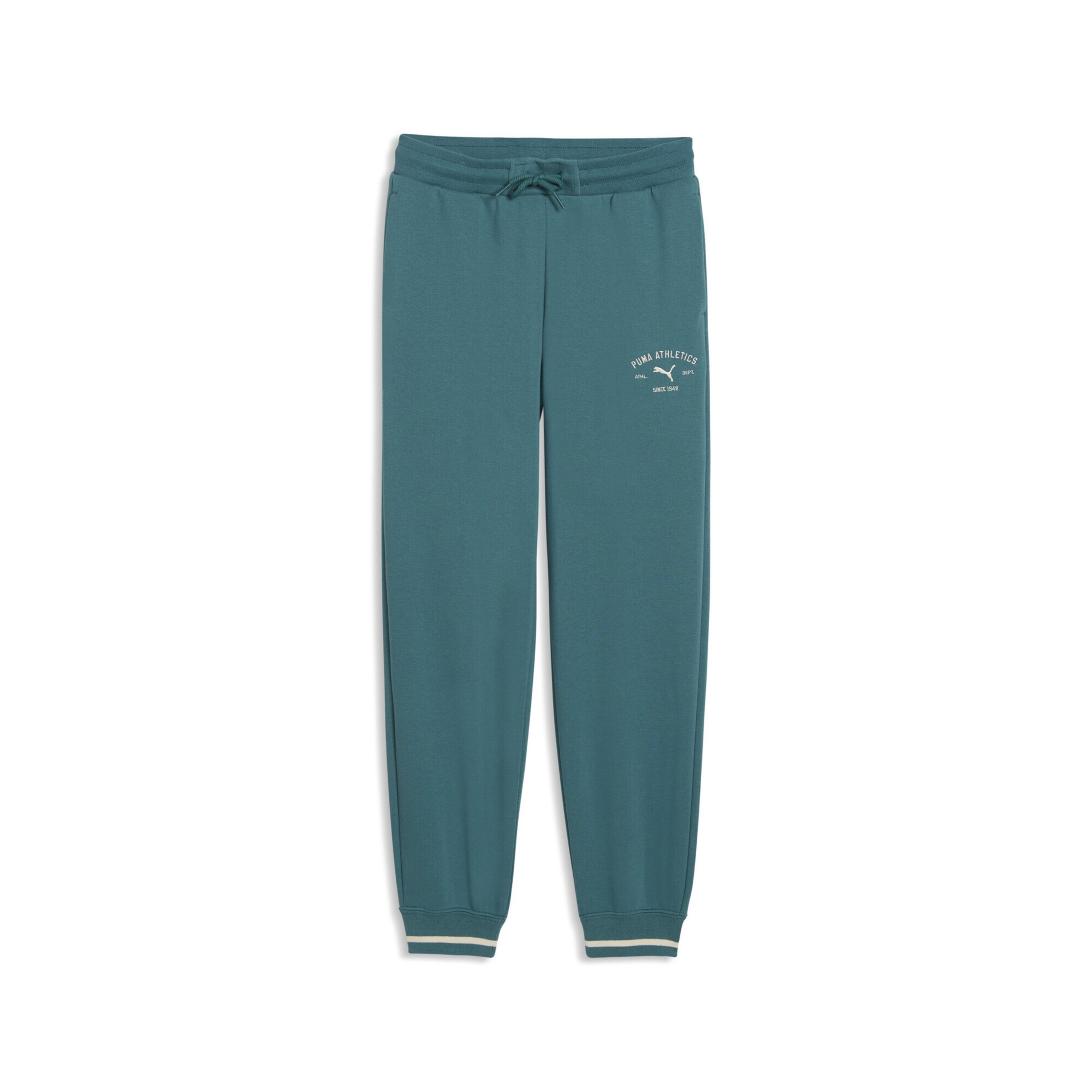 PUMA Regular Sportbroek in Groen: voorkant