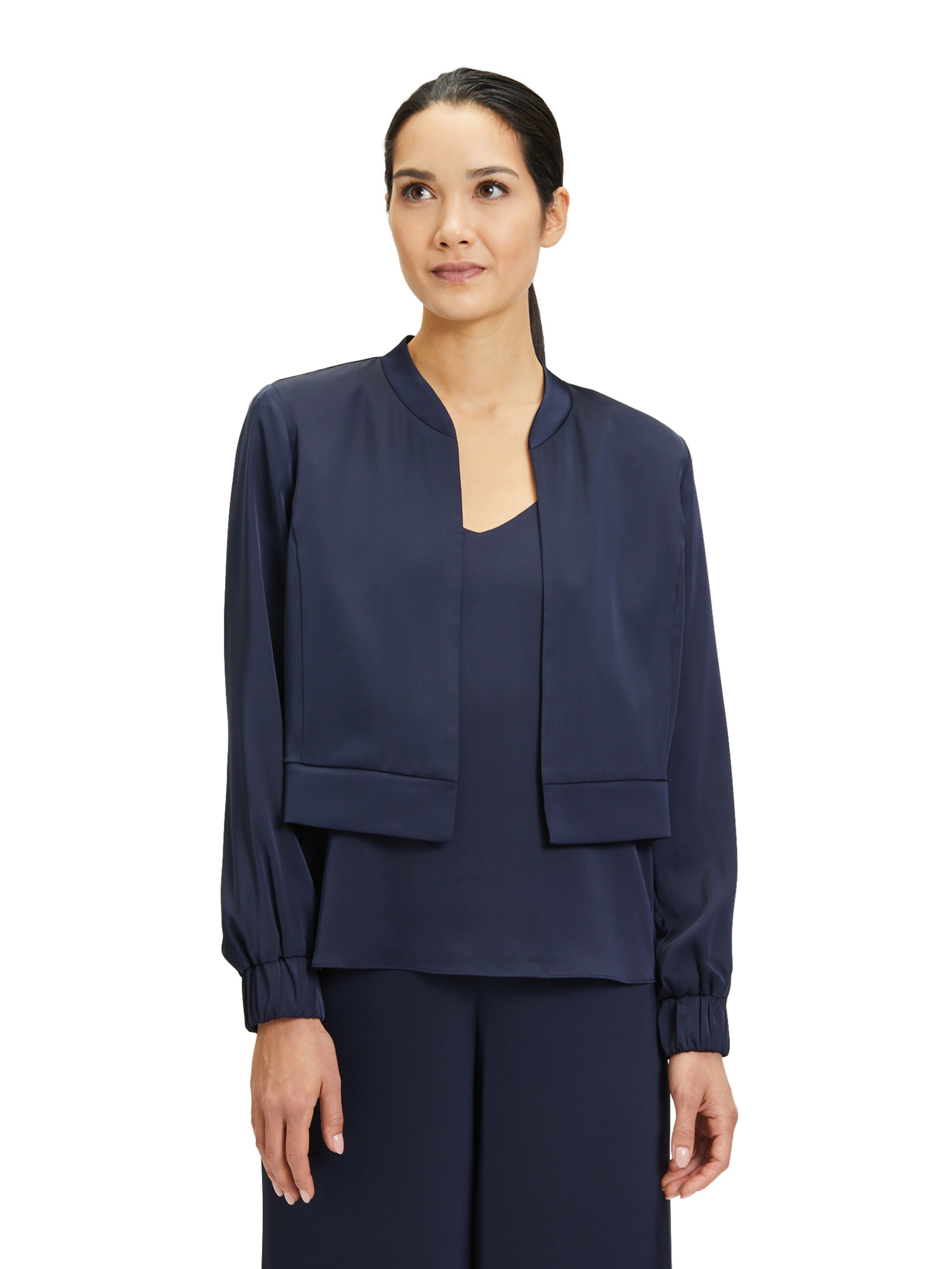 Vera Mont Blouson langarm in Blau: Vorderseite