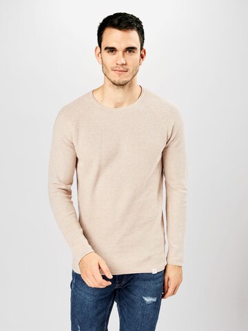 NOWADAYS Pullover 'Honeycomb' in Braun: predná strana